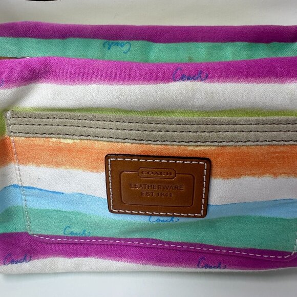 Coach Hampton Stripe Signature Mini Bag - Picture 4 of 5